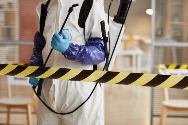 Professional Sewage Cleanup technician working in Garden City, NY